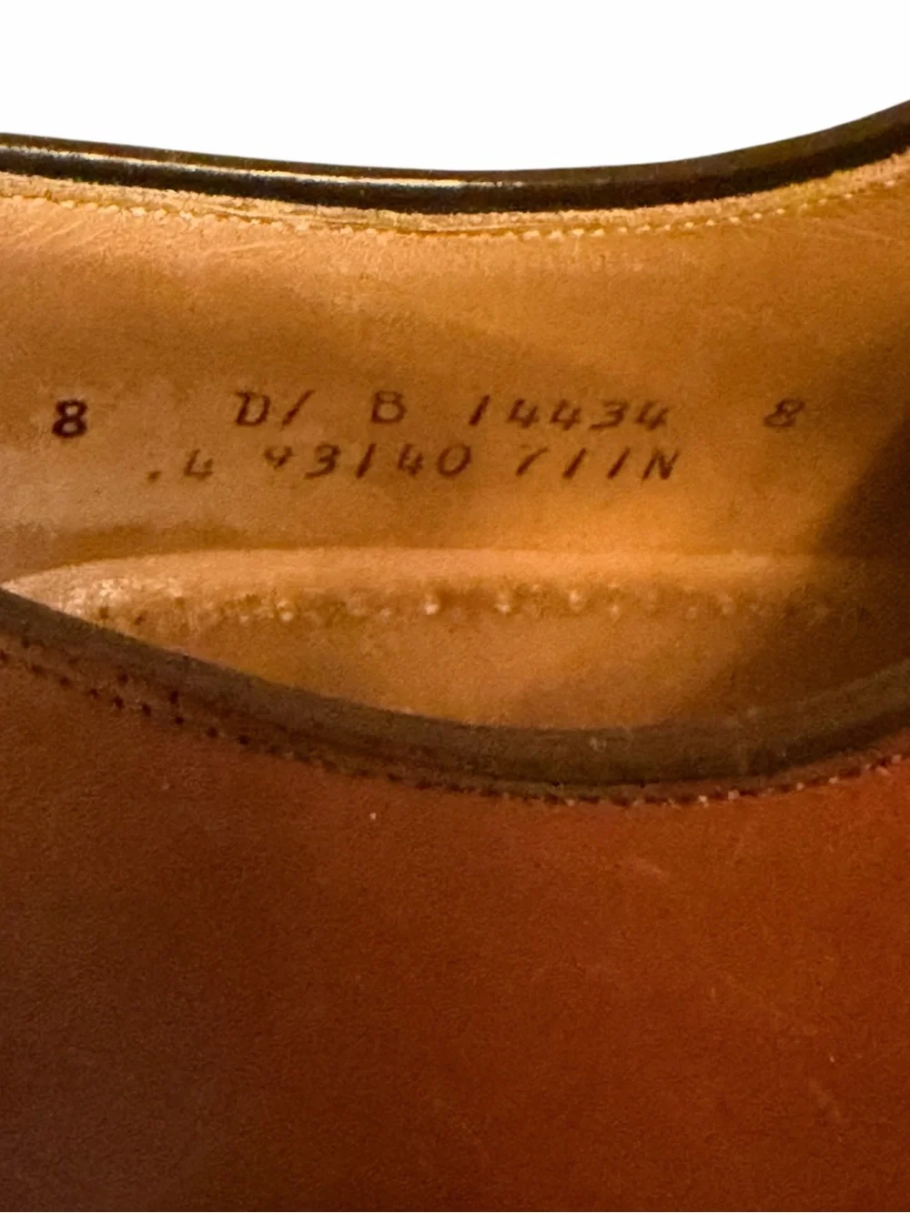 Johnston & Murphy Limited USA Made Cap Toe Oxford Dress Shoes 8D Goodyear Welt